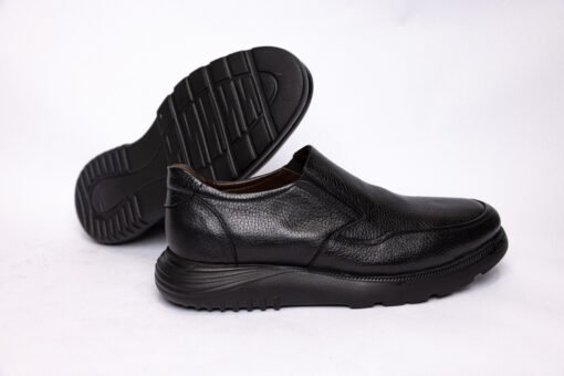 Réf : 1003 en CUIR GRAINÉ NOIR – Image 4